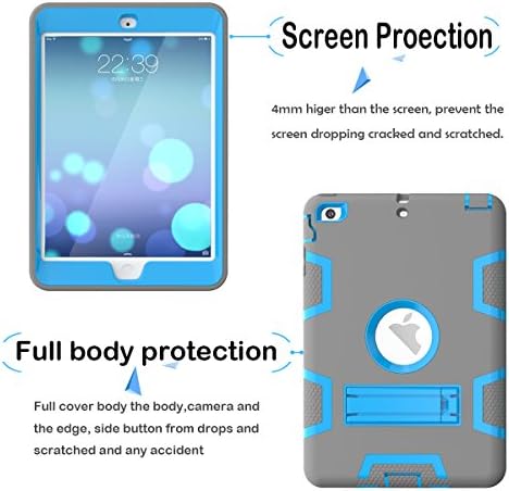 Makeit Case iPad Mini Case, iPad Mini 2 Case, [Pickstand Peature] ספיחת זעזועים / מקרה עמיד בשפעה עמידה בשריון
